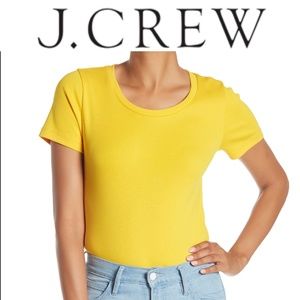 WOMENS | JCREW | YELLOW PERFECT FIT SHORT SLEEVE TEE | XS